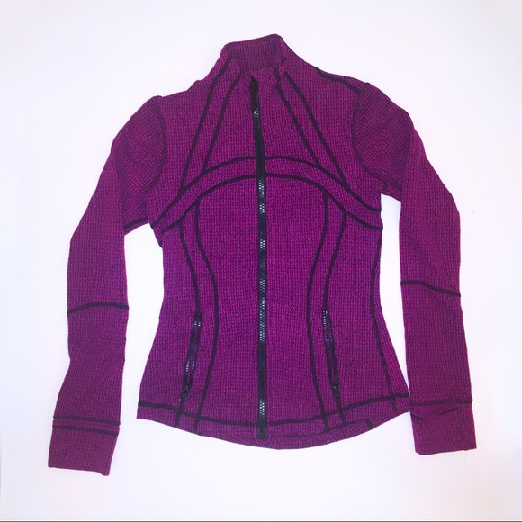 🍋LULULEMON - pink/purple and black zip up sweater - Picture 1 of 7